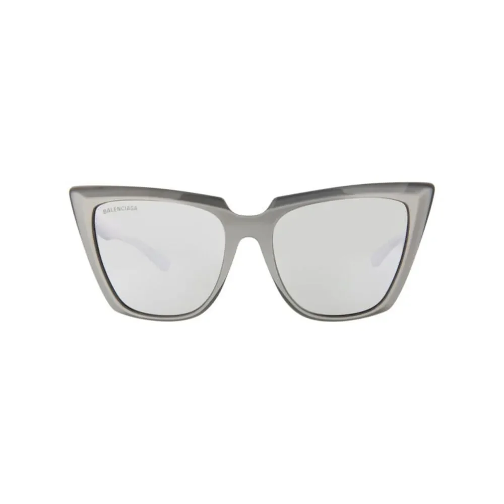Balenciaga Cat Eye-Frame Acetate Sunglasses Silver Womens